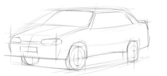 Как нарисовать Отечественные автомобили поэтапно карандашом