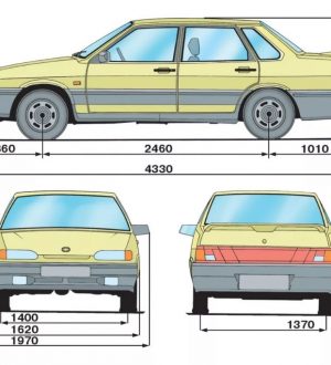 Габаритные размеры ваз 2115