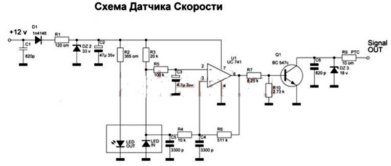 Распиновка датчика скорости 2114